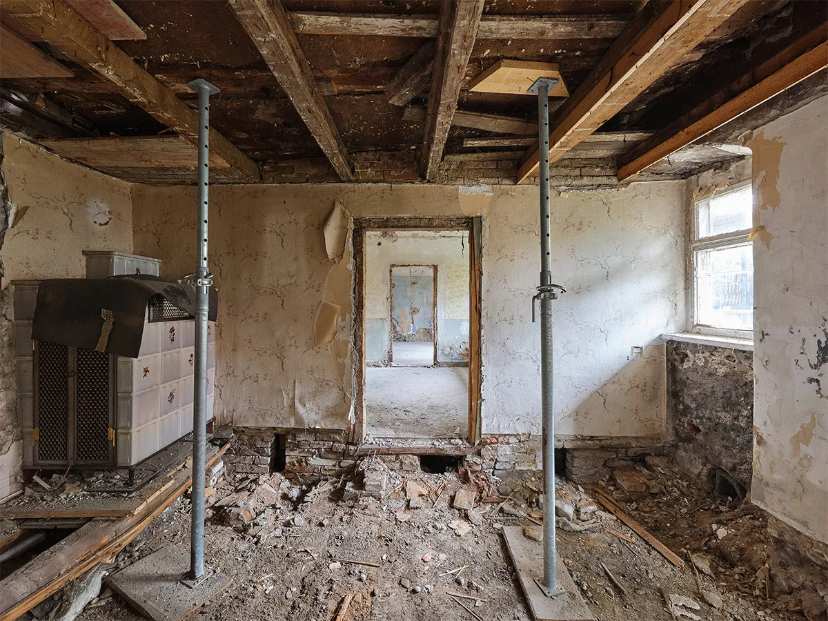 Denkmalsanierung Wohnhaus von 1530 - Ansicht 23, vorher