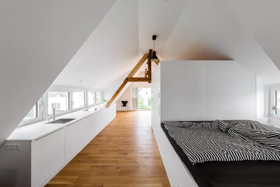 Umbau und Sanierung Wohnhaus Langenargen (Baujahr 1930) - Innenausbau Dachgeschoß - Langenargen